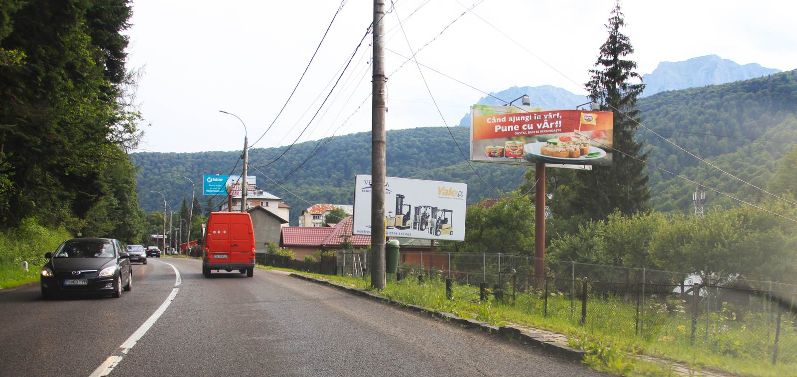Panou publicitar in campanie Scandia Bucegi