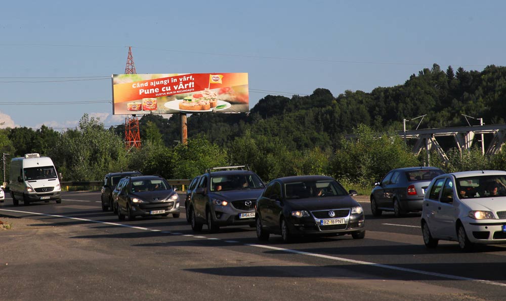 Panou publicitar in campanie Scandia Bucegi