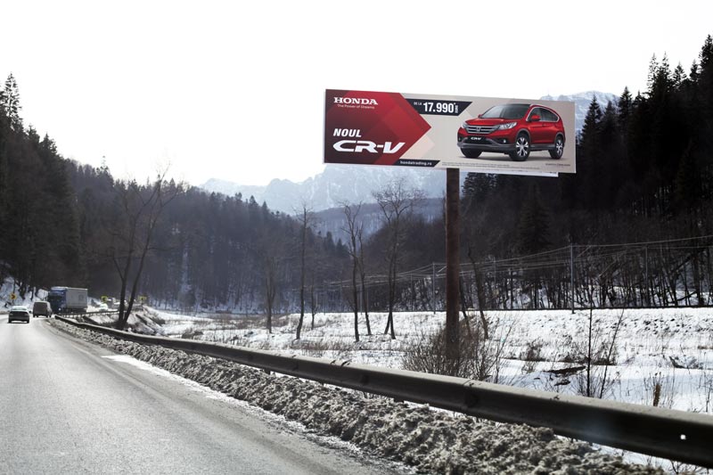 14x4m billboards roadside advertising in Romania