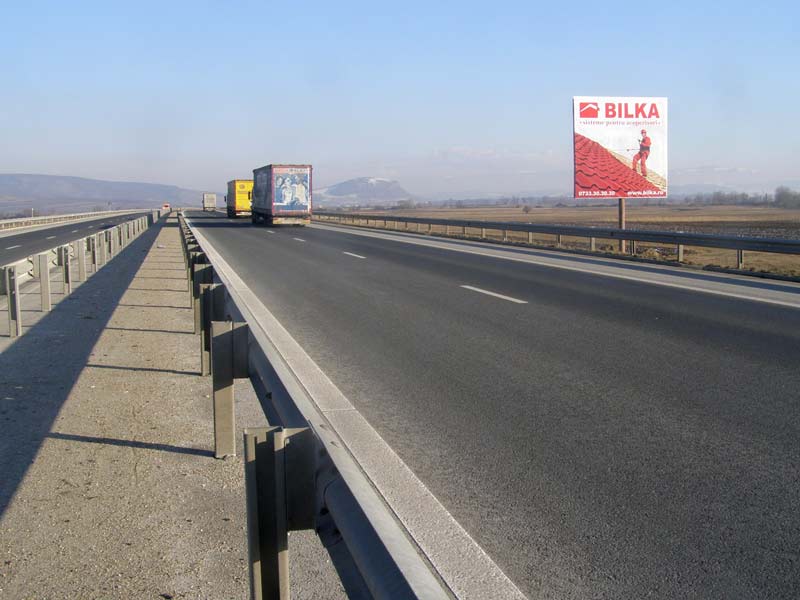 Panouri publicitare pe autostrada Bucuresti Pitesti Sibiu Deva